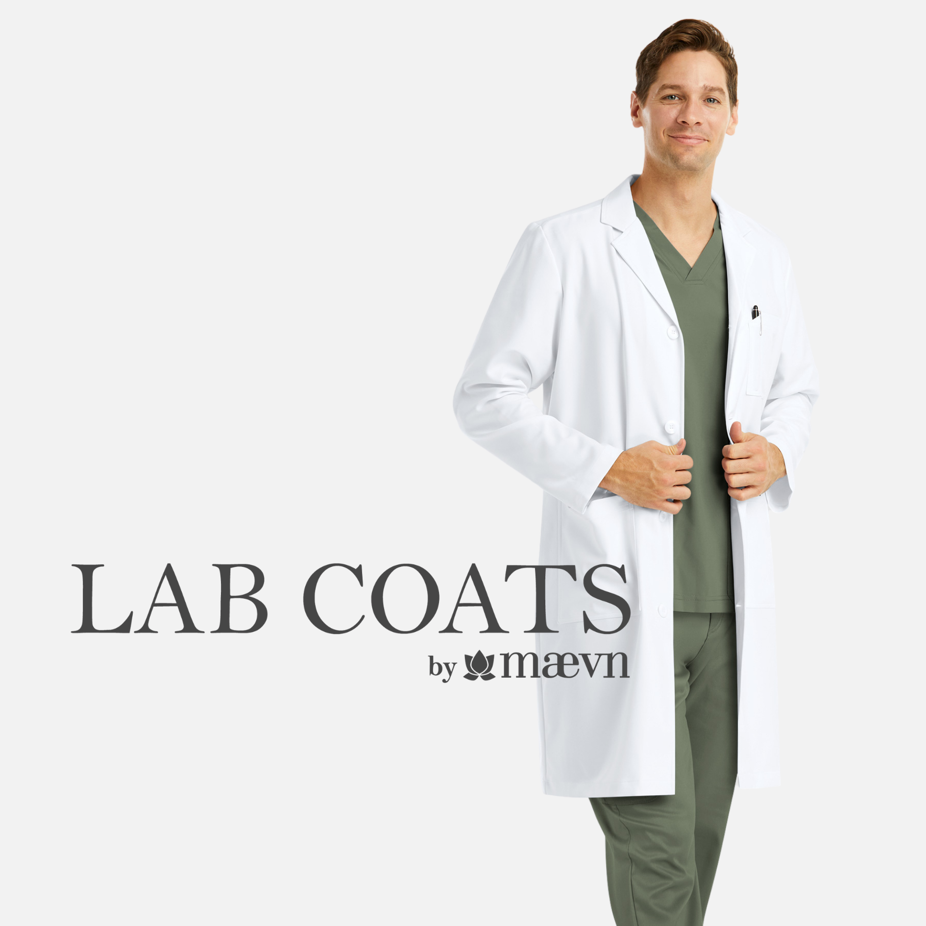 Bata de Laboratorio Antifluidos  Caballero Largo