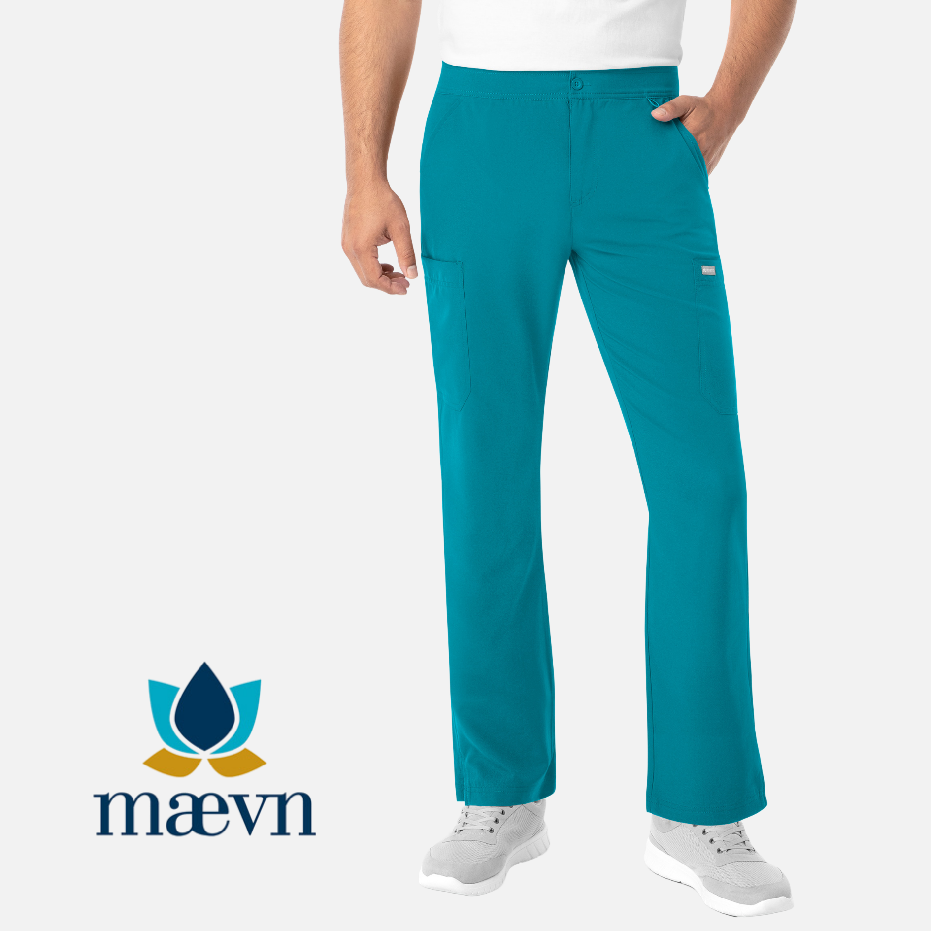 Pantalón Cargo con Frente Plano Caballero